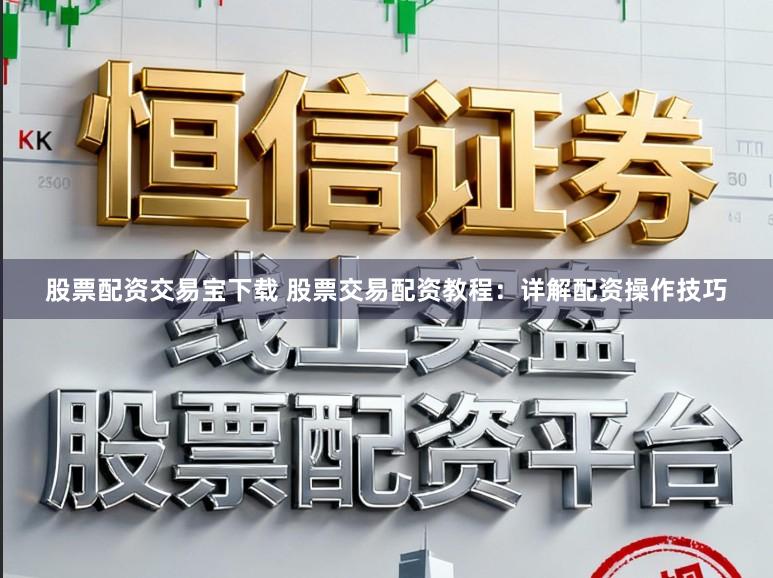 股票配资交易宝下载 股票交易配资教程：详解配资操作技巧